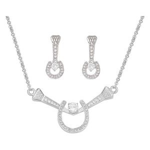 NIB Montana Silversmiths Jewelry Set Horseshoe